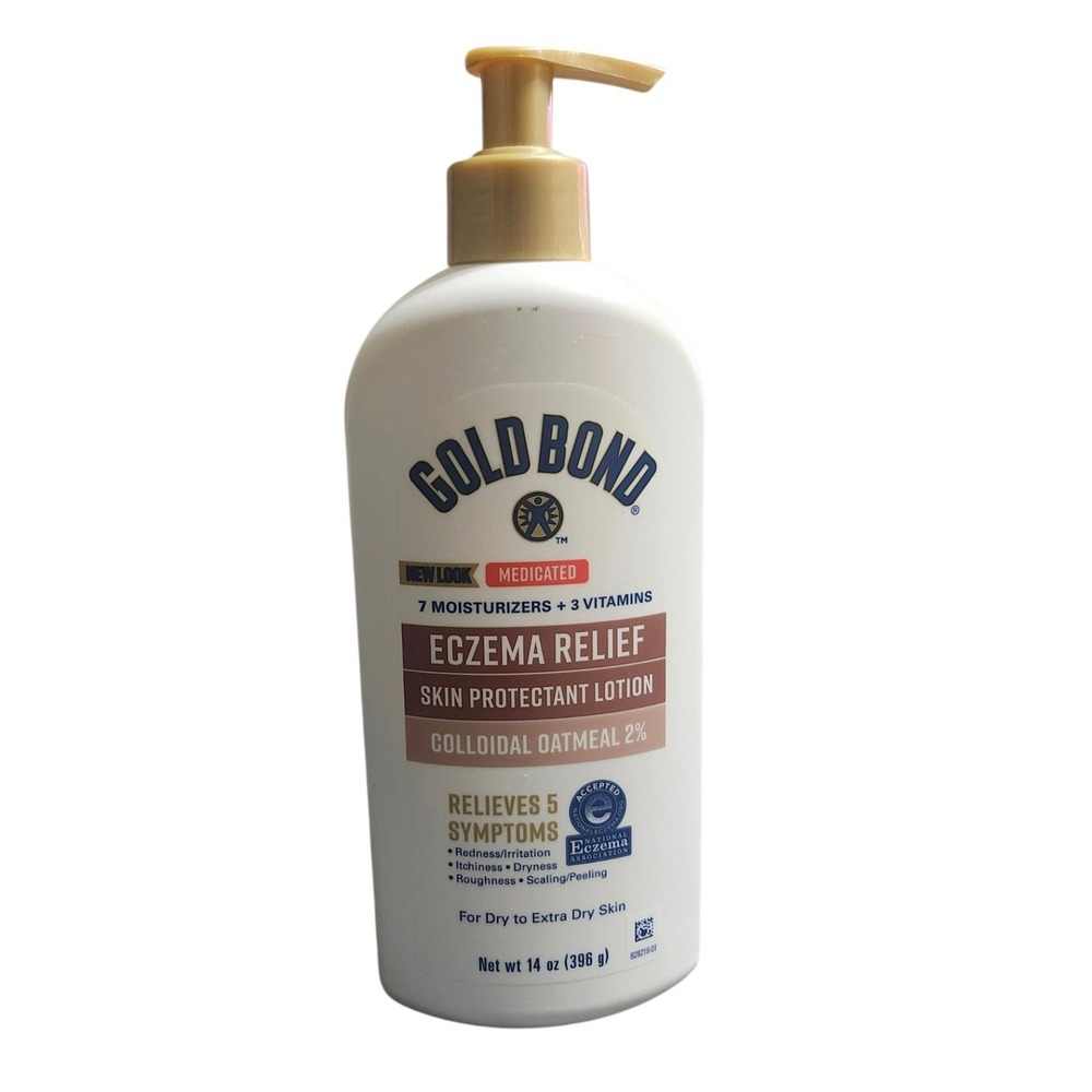Gold Bond Medicated Eczema Relief Skin Protectant Lotion Colloidal Oatmeal 14 oz